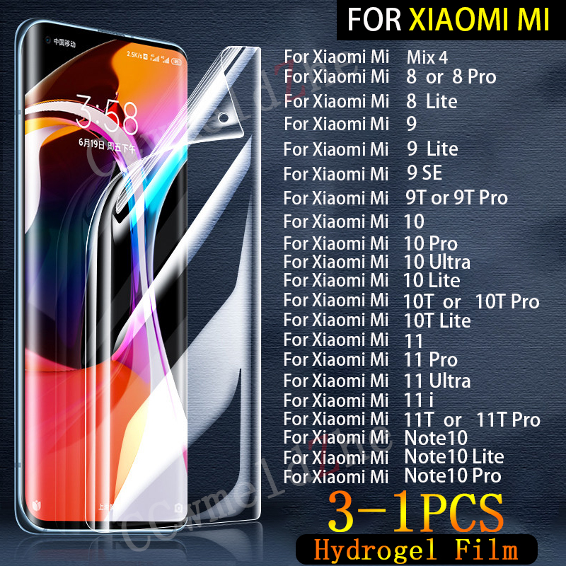Volledige bescherming hydrogelfolie voor Xiaomi Mi 15T Pro 17 15 11 Ultra screensaver voor Xiaomi 17 Pro Max 11 8 9 10 T i Note 10 Lite