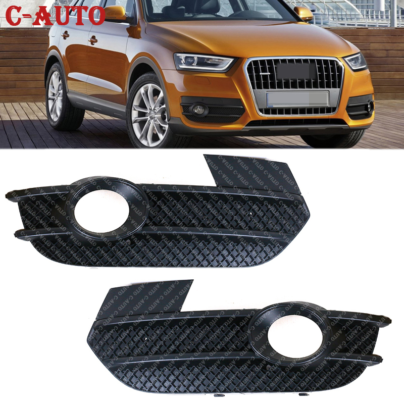Auto anteriore sinistro destro paraurti fendinebbia griglia copertura Cap per Audi Q3 2012 2013-2015 versione ue muslimatexlimah Car-styling