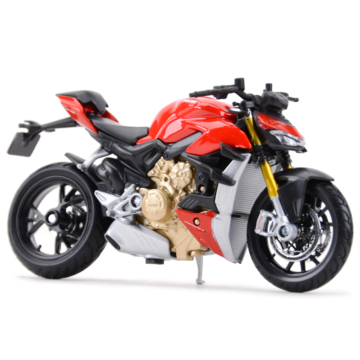 Maisto 1:18 Ducati Super Naked V4 S Statische Druckgussfahrzeuge, Sammlerstücke, Hobbys, Motorradmodell, Spielzeug