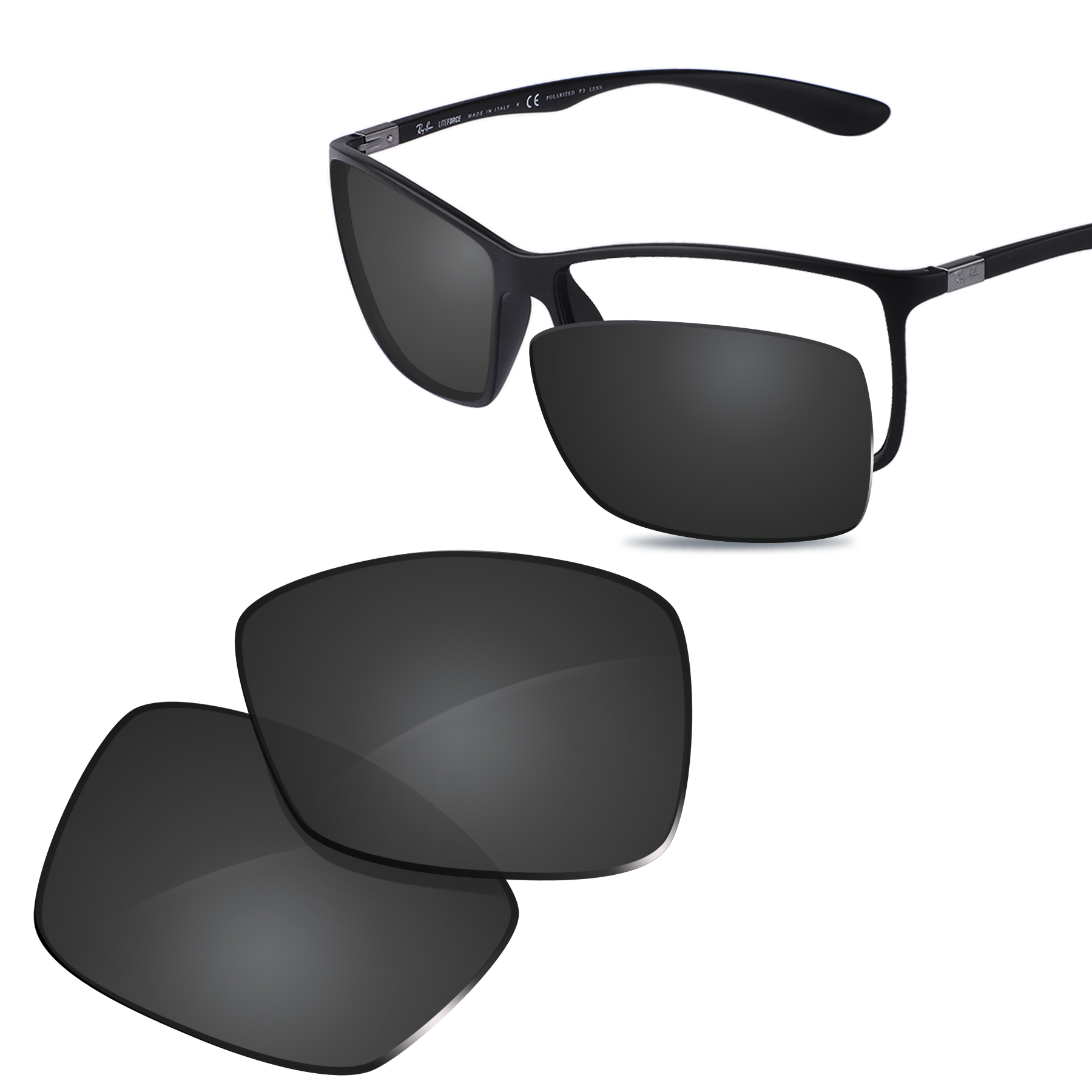Новые сменные поляризационные линзы Glintbay для солнцезащитных очков Ray-Ban RB4179-62 Liteforce — несколько цветов
