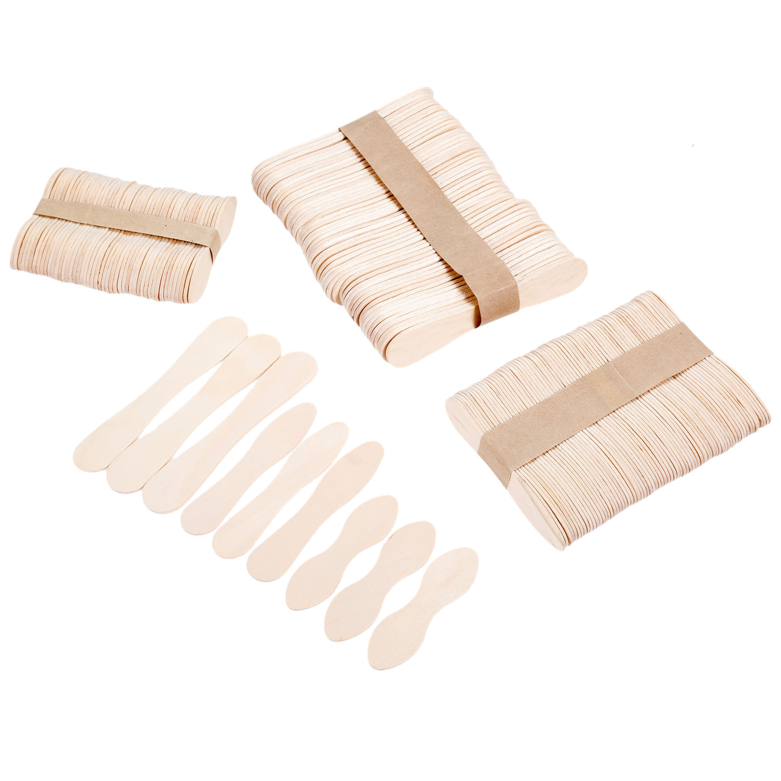 50 pz/set Bastoncini Da Gelato Cucchiaio Di Legno Cucchiaio di Legno Naturale Popsicle Degustatore di Lecca Lecca Torta Atossici Lisce 1.5 Centimetri * 6cm/7.5cm/9.4cm FAI DA TE