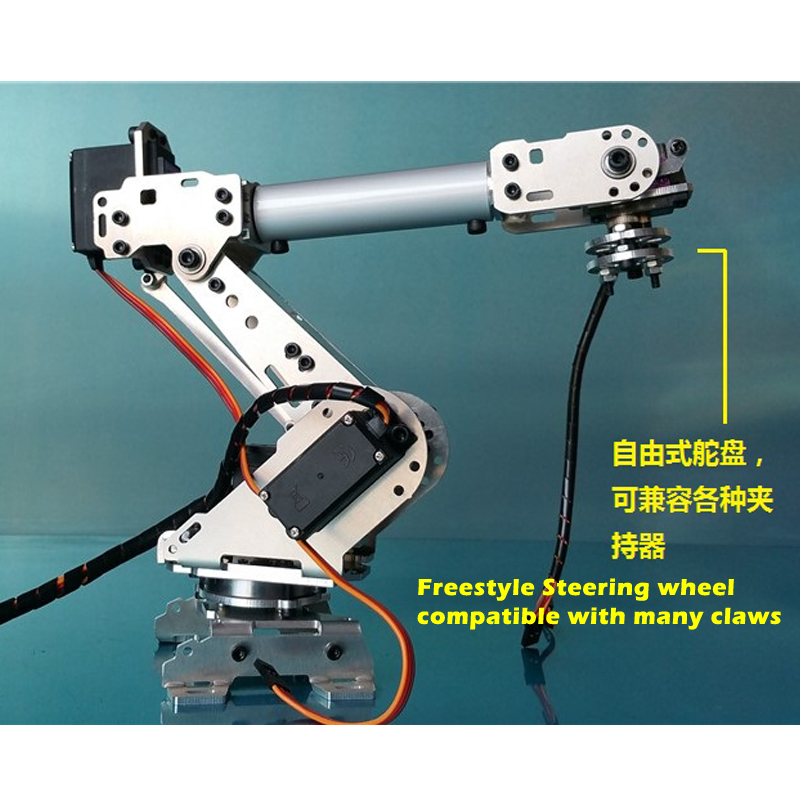 6 dof Arduino ที่หนีบแขนหุ่นยนต์ควบคุมด้วยที่จับ6ชิ้น MG996R ทำด้วยตัวเองชุดหุ่นยนต์