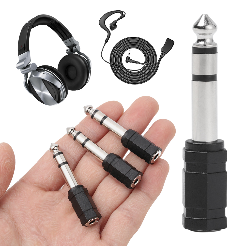 1PC 3.5mm Jack do 6.35mm kabel do słuchawek Adapter rozdzielacz Audio konwerter wtyczka słuchawek Adapter wtyczka mikrofonowa kabel Audio