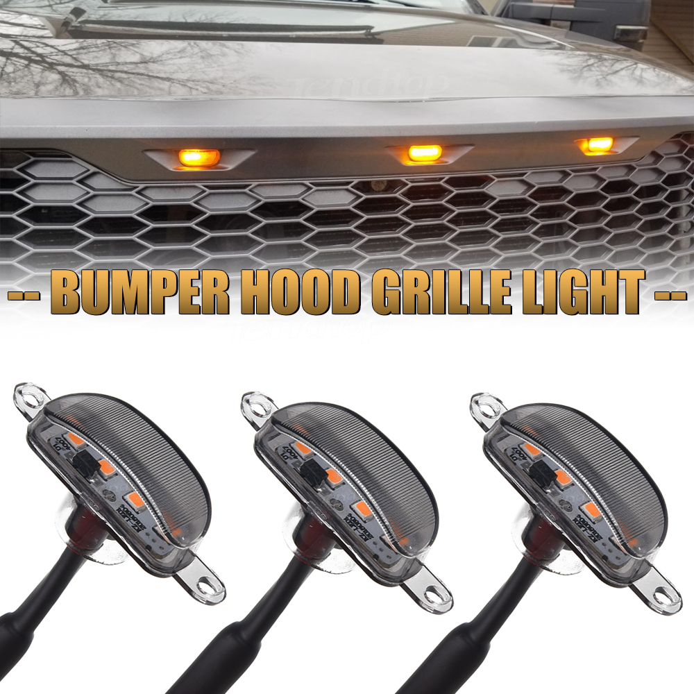 Front Grille Marker LED Lighting Kit 100%Waterproof Car Lamp For Ford F-150 F150 2004-2019  2013-2018 RAM 1500 Raptor
