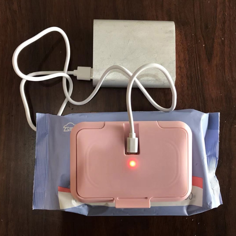 Toalhetes térmicos portáteis usb para bebês, dispensador de toalha molhada, cobertura de caixa de aquecimento para casa, carro, mini aquecedor de papel de tecido
