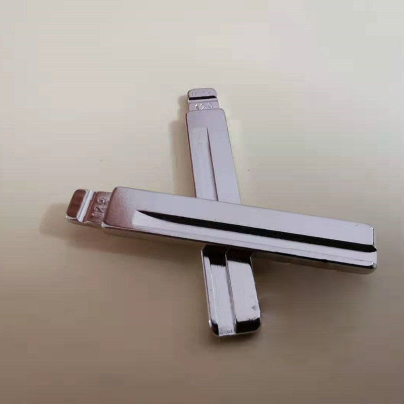 Hoja de llave NO.129 para Hyundai HY20, reemplazo de hoja de llave para Kia, ranura media