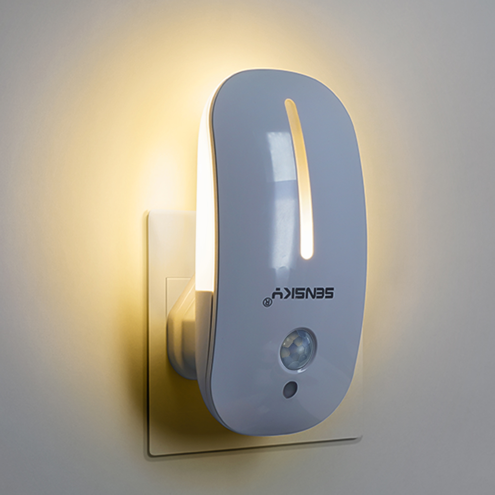 SENSKY Bewegungsmelder LED-Nachtlicht US-Stecker EU-Stecker UK-Stecker für Flur, Weg