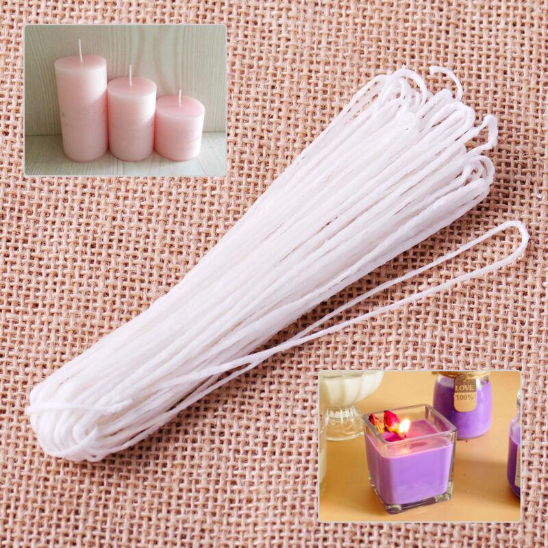 Putih 5/10 Meter dari Katun Dikepang Inti Lilin Membuat Sumbu Lilin untuk Membuat Lilin DIY