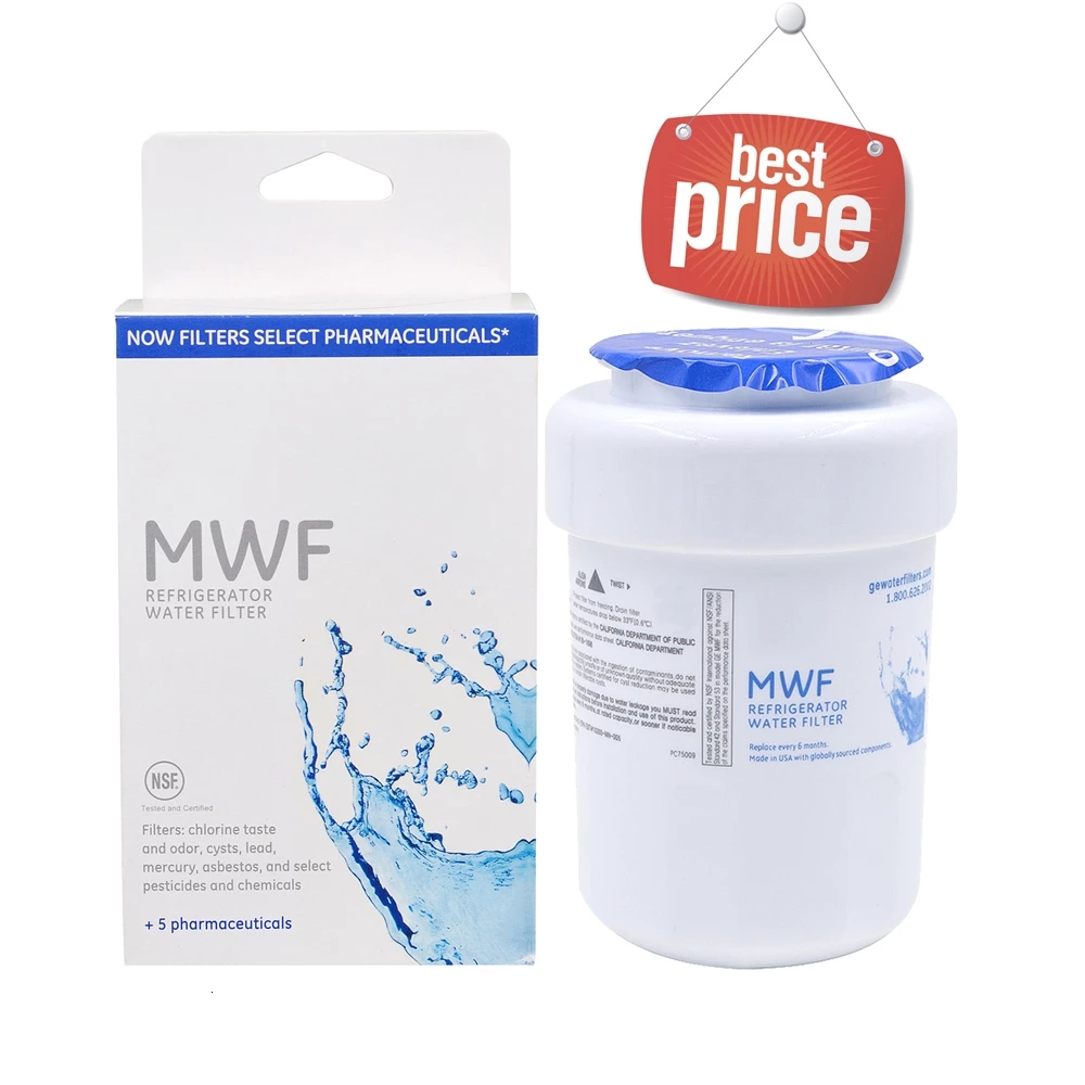 Remplacement de cartouche de filtre à eau de réfrigérateur, meilleur ménage, général électrique, eau intelligente, 1 pièce