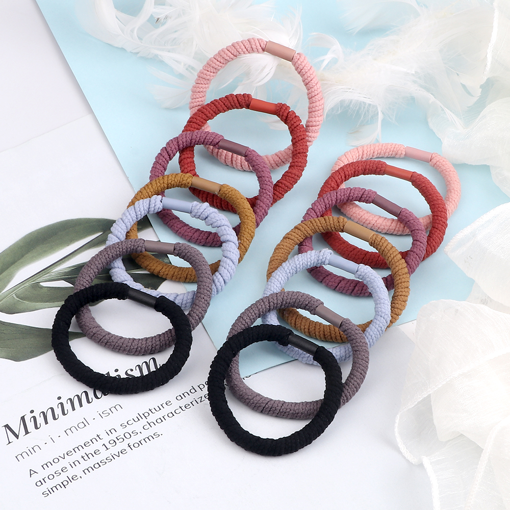 5 Stks/partij Vrouwen Meisjes Haarbanden Twist Eenvoudige Rubberen Band Hoge Elastische Basic Scrunchies Mode Haaraccessoires Paardenstaart Houder
