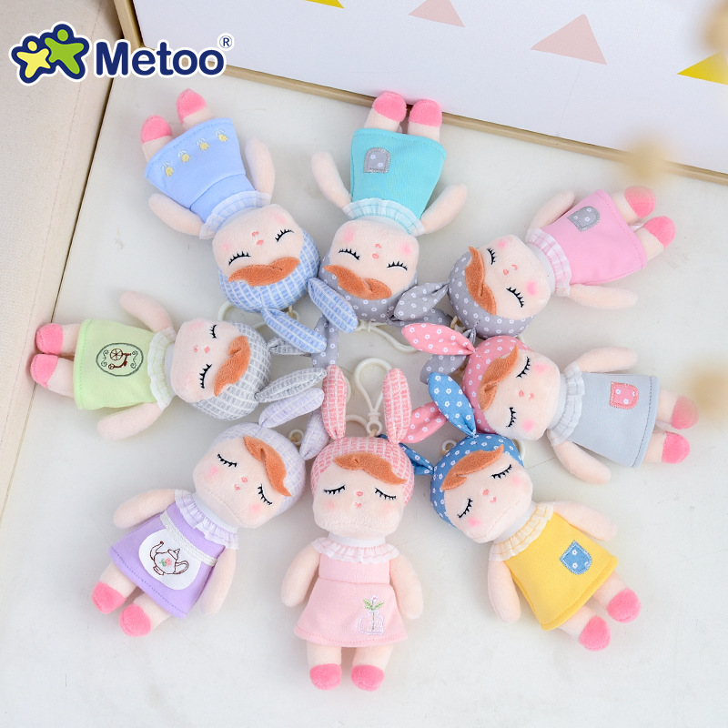 Metoo Mainan Gantungan Kunci Tas Boneka Seri Mini Mainan Boneka Unicorn Mainan Gantung Dinding Hadiah Ulang Tahun Item Liontin Kecil Boneka Bayi Kelinci