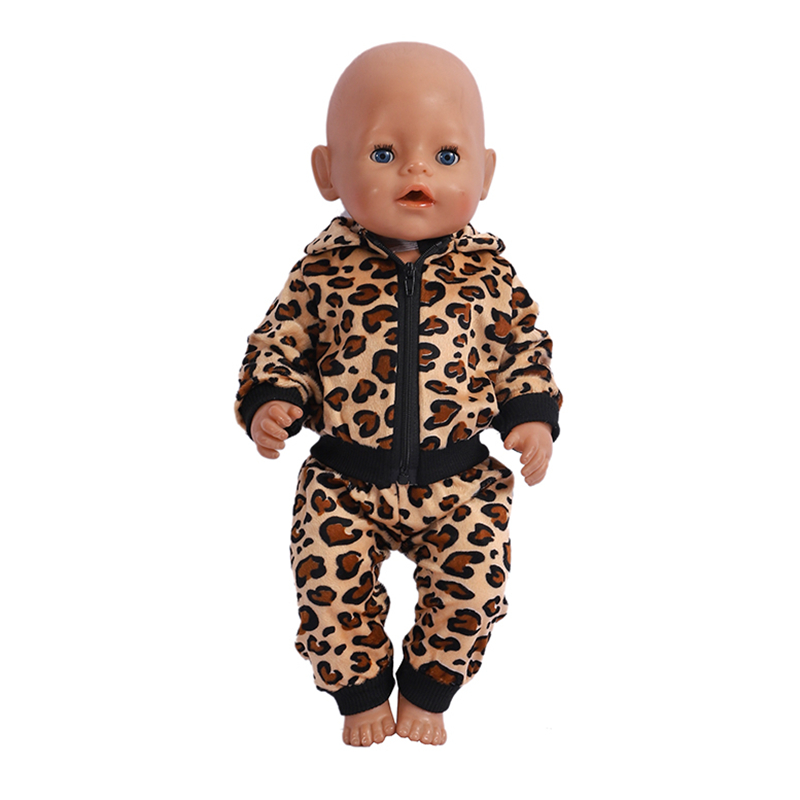 18 Inch Quần Áo Búp Bê Da Báo 43 Cm Cho Bé Sinh Ra Quần Áo Quần Áo Búp Bê American Girl OG Búp Bê Nhà Búp Bê Phụ Kiện Bé Gái quà Tặng