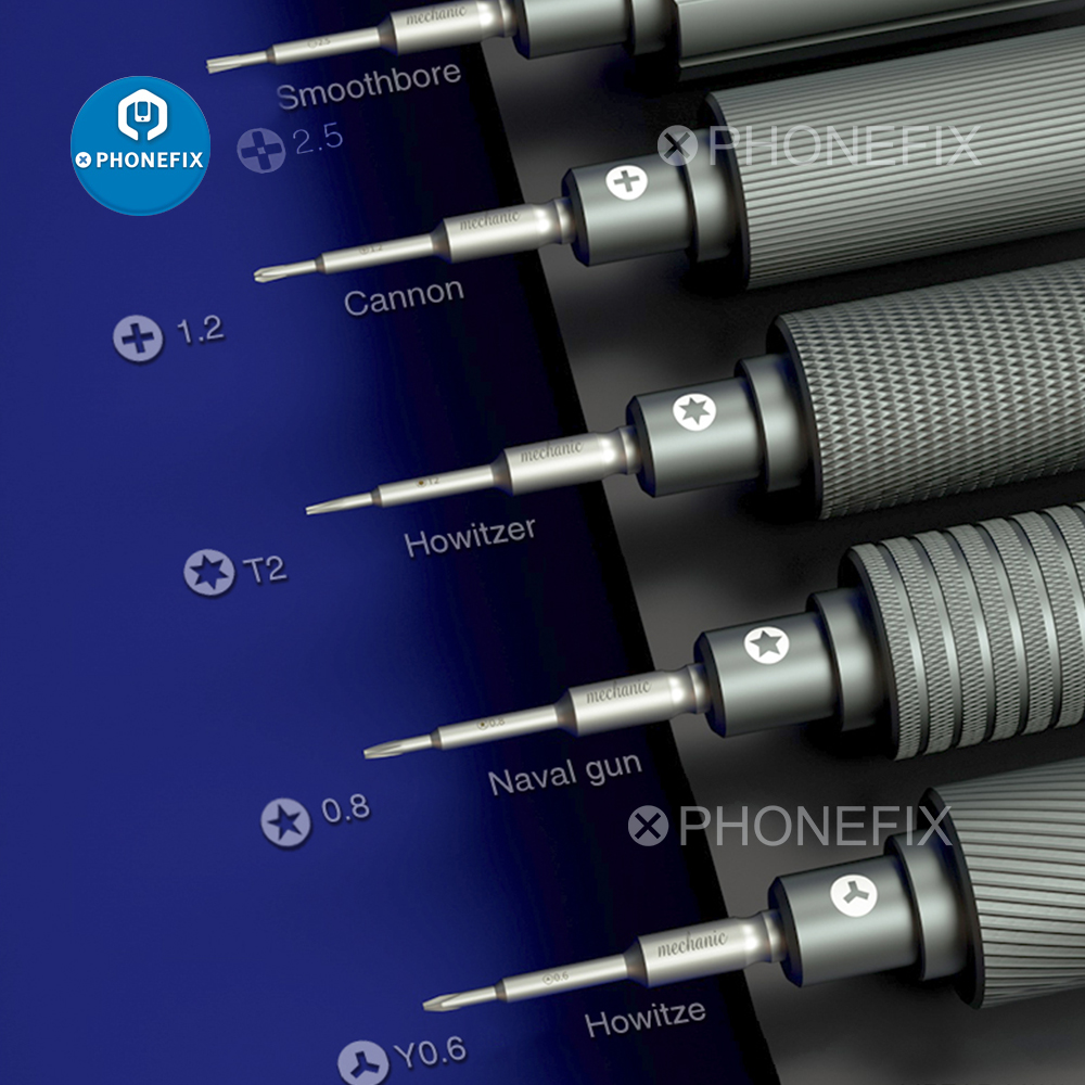 Набор прецизионных отверток Mechanic IShell: Phillips, Torx T2, Y0.6, Convex Cross для ремонта iPhone, разборки часов и камер, инструмент для вскрытия
