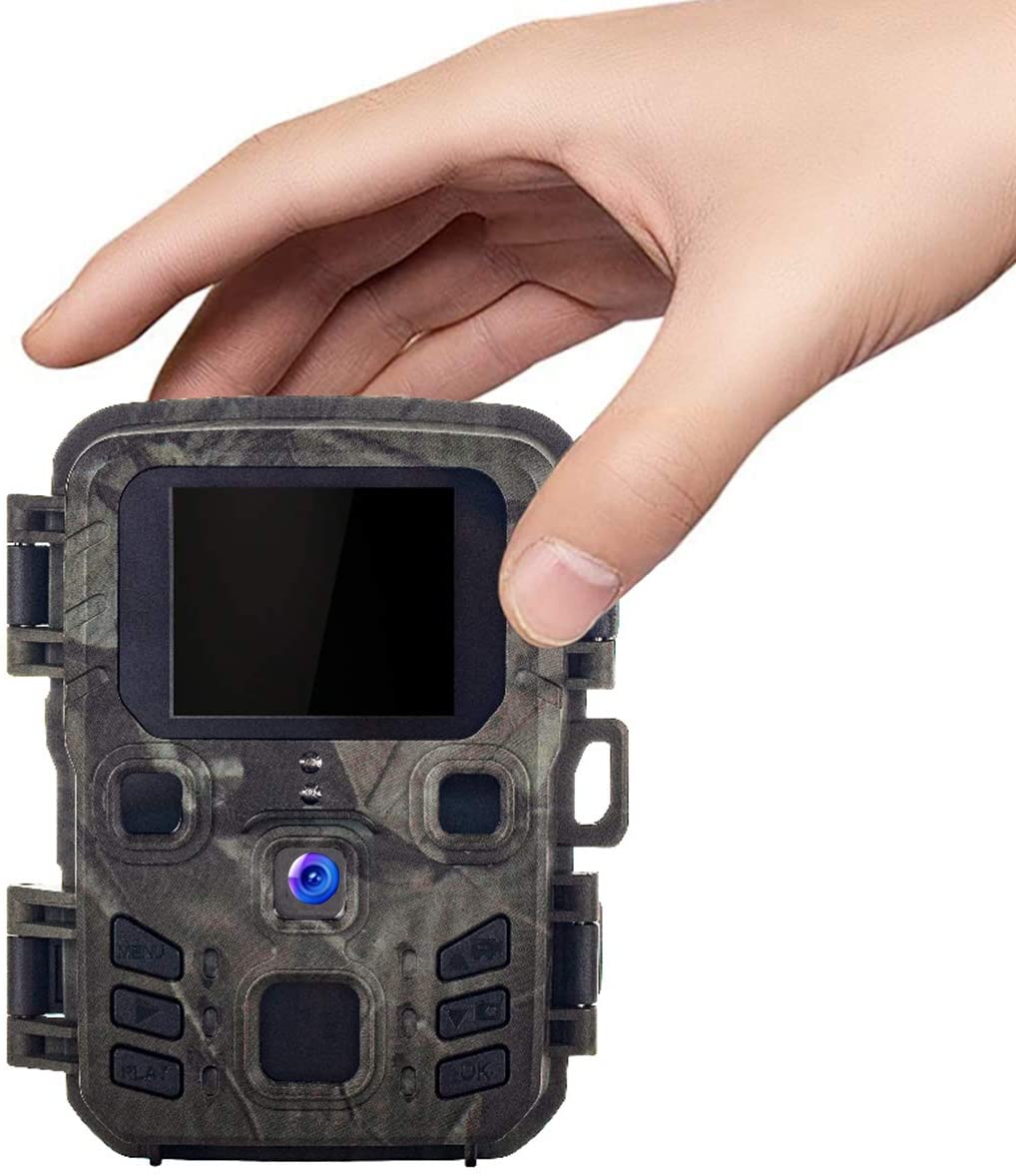 Câmera de trilha de caça 20MP 1080P Câmeras de vida selvagem ao ar livre Vigilância Visão noturna Armadilhas fotográficas Mini301