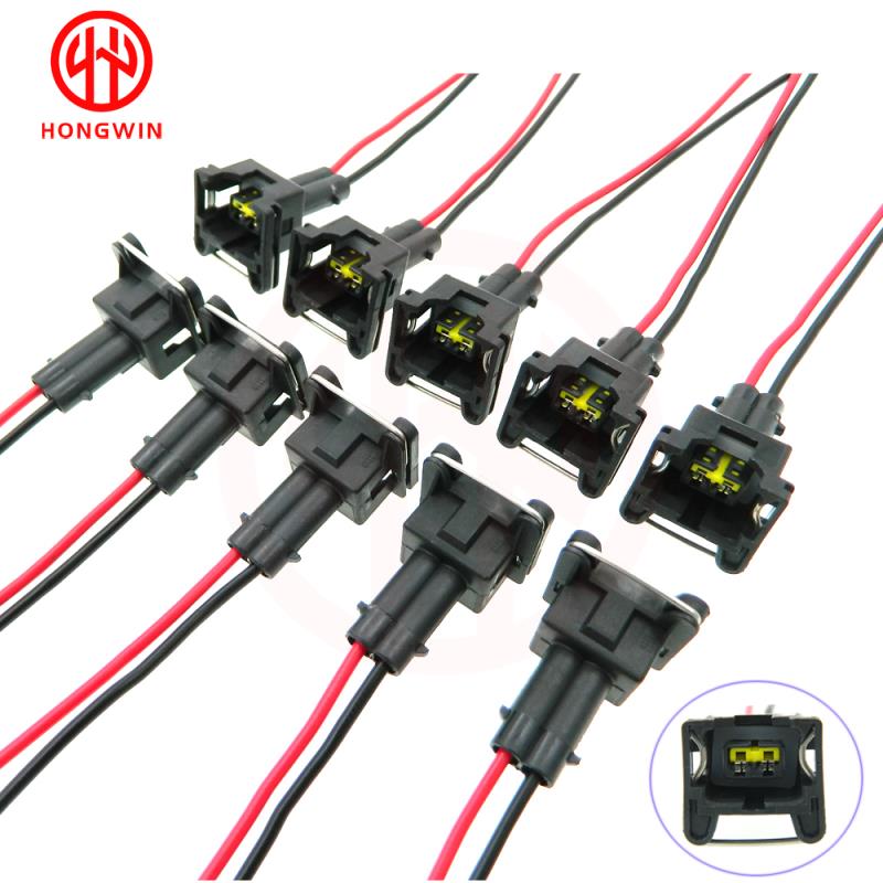 Set Waterdichte EV1 Brandstof Injector Stekkers Connector Voor Bosch440cc 650cc 850cc 1000cc Brandstof Injector Met Pin En Draad
