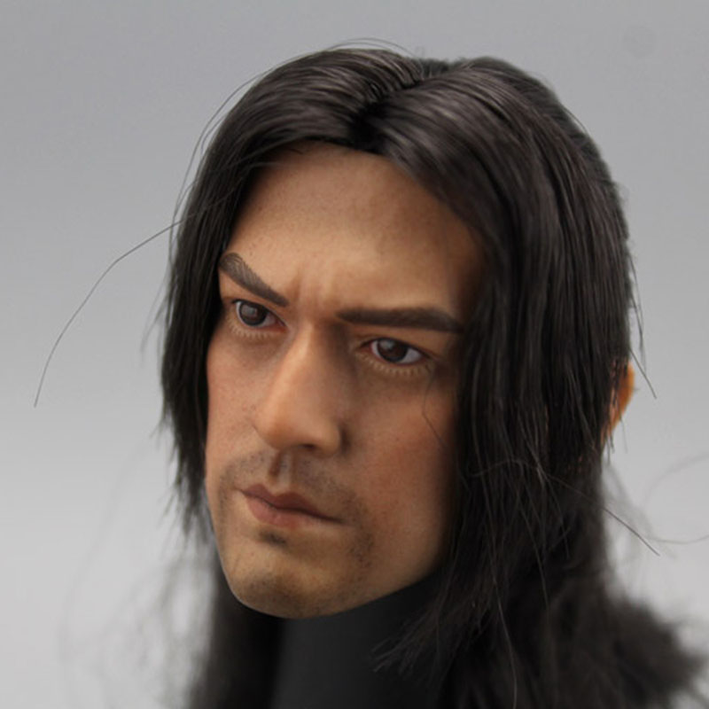 Takeshi Kaneshiro Cabeça Esculpir, Escultura com Cabelo Longo, Modelo Fit, 12 "Figura de Ação Soldado, Bonecas do Corpo, 1:6