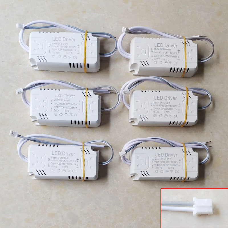 Đèn Lái Adapter Dành Cho Đèn LED Chiếu Sáng AC165-265V Không Cô Lập Transformer Cho Đèn LED Ốp Trần Thay Thế 8-24W 30-50W 60-80W