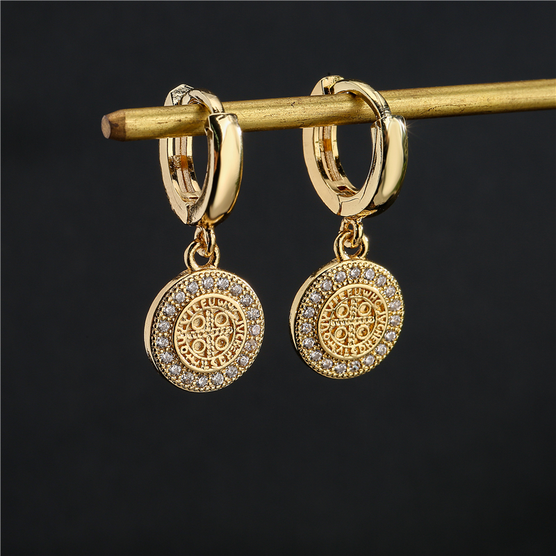 Newbuy moda ouro cor cobre brincos geométricos luxo cz elefante charme balançar brinco feminino festa jóias acessórios