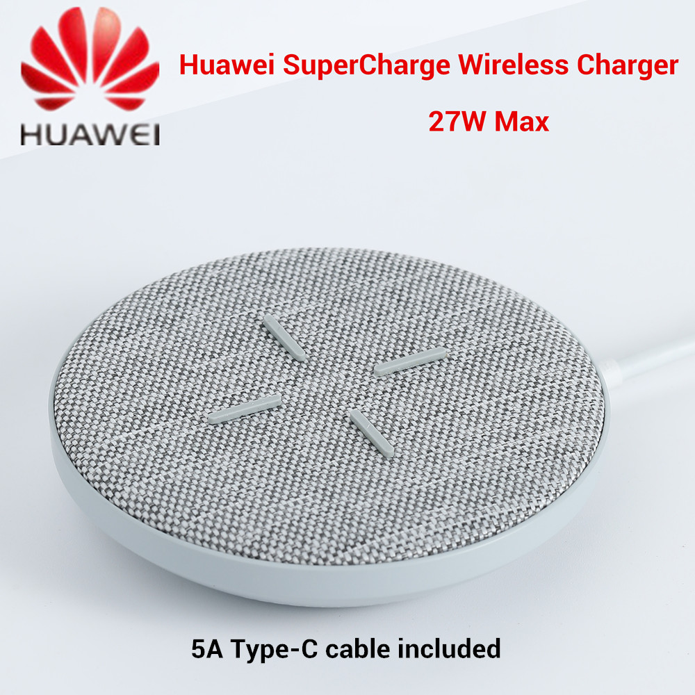 Беспроводное зарядное устройство Huawei Max 27 Вт CP61 Super Charge для Huawei Qi Standard Charge для iPhone серии 15/14/13/12/11