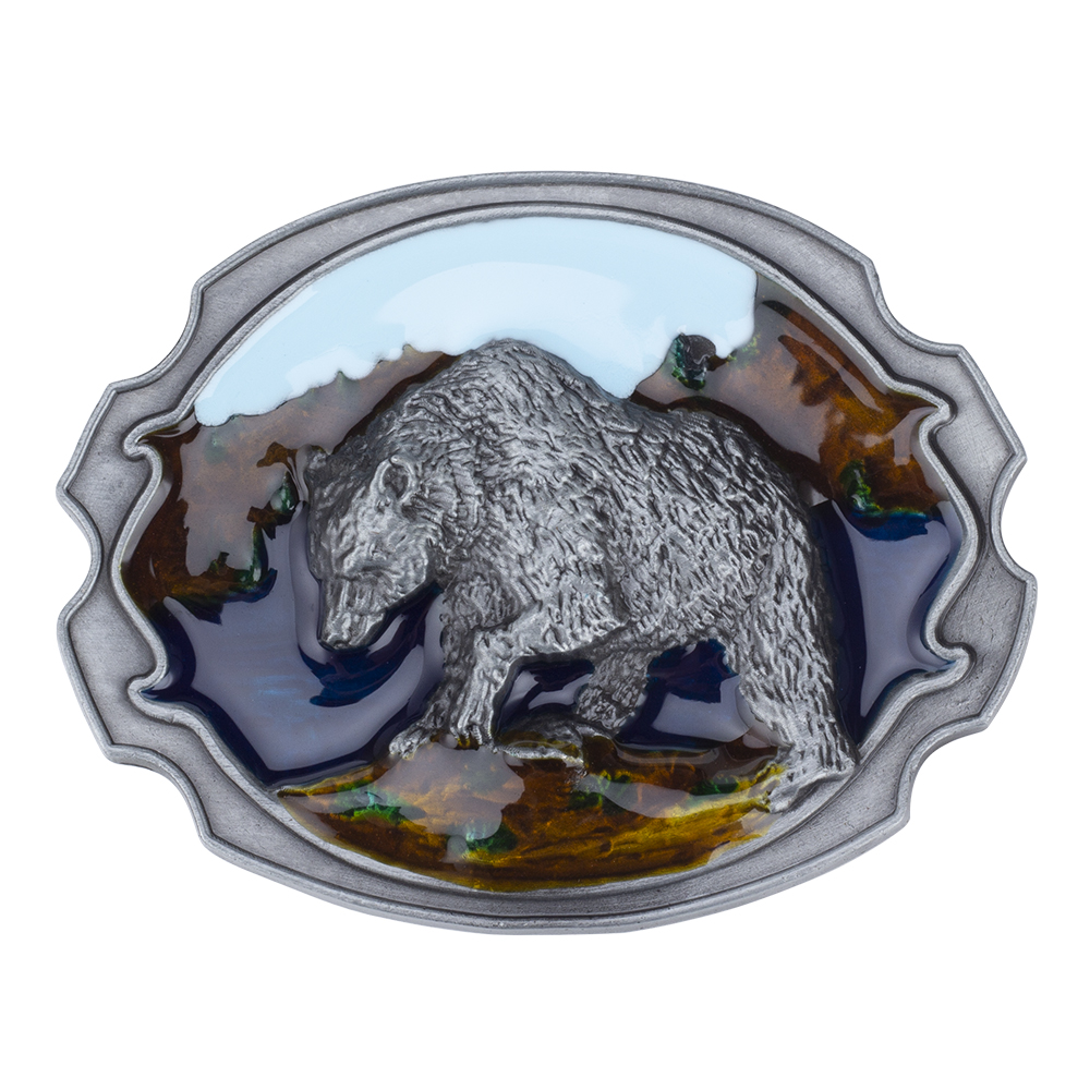 Urso polar cinto fivela animal liga decorativa para homem moda