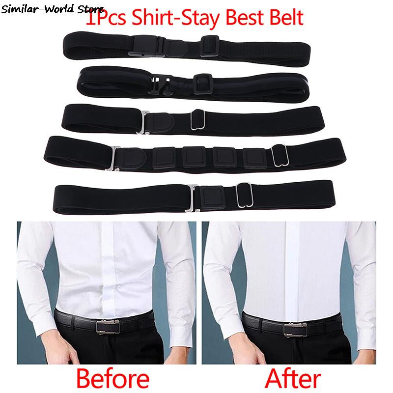 Anti-Slip Rugas-Proof Straps Titular Camisa, Cinto Ajustável, Fique Perto da Camisa, Titular Fácil