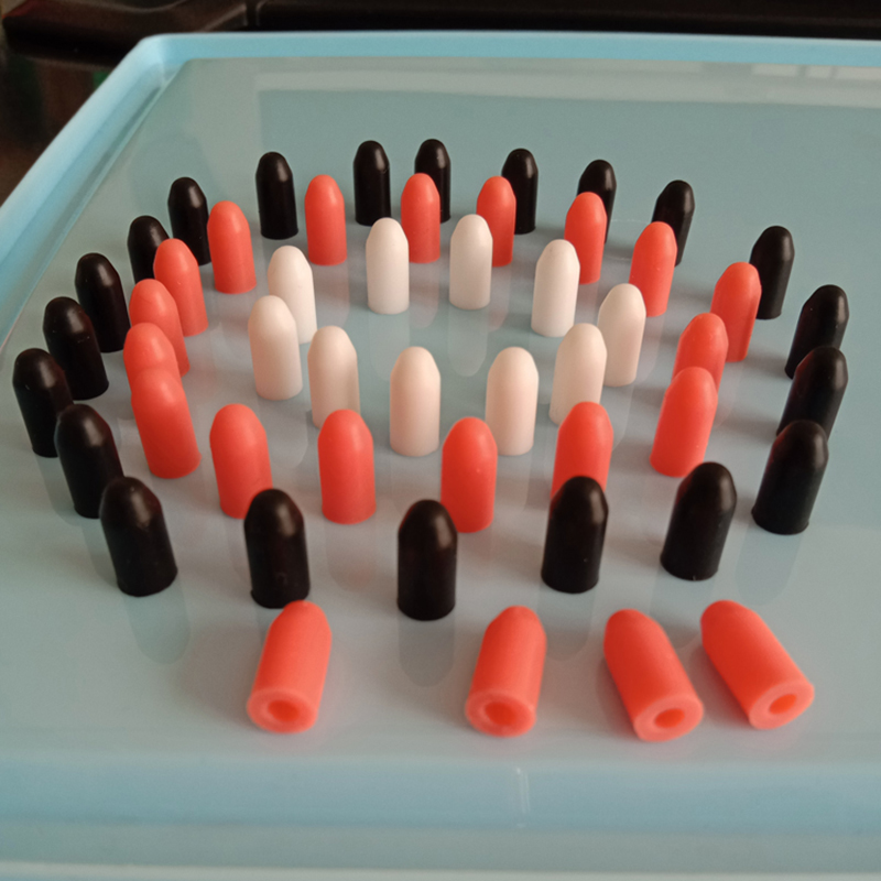 Ujung Jarum Suntik Karet Silikon Jarum Segel Topi Injeksi Pemberian Menyegel 3 Mm Penyegelan Topi Plug Gasket Silicone Caps