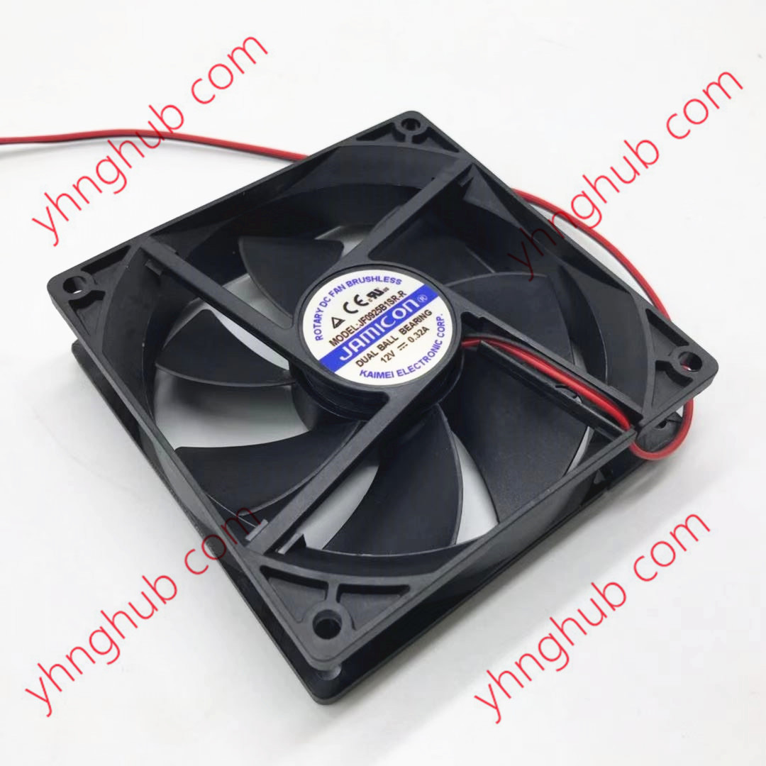 Jamicon – ventilateur de refroidissement de serveur à 2 fils, cc 12V, 0,32 a, 90x90x25mm, JF0925B1SR-R