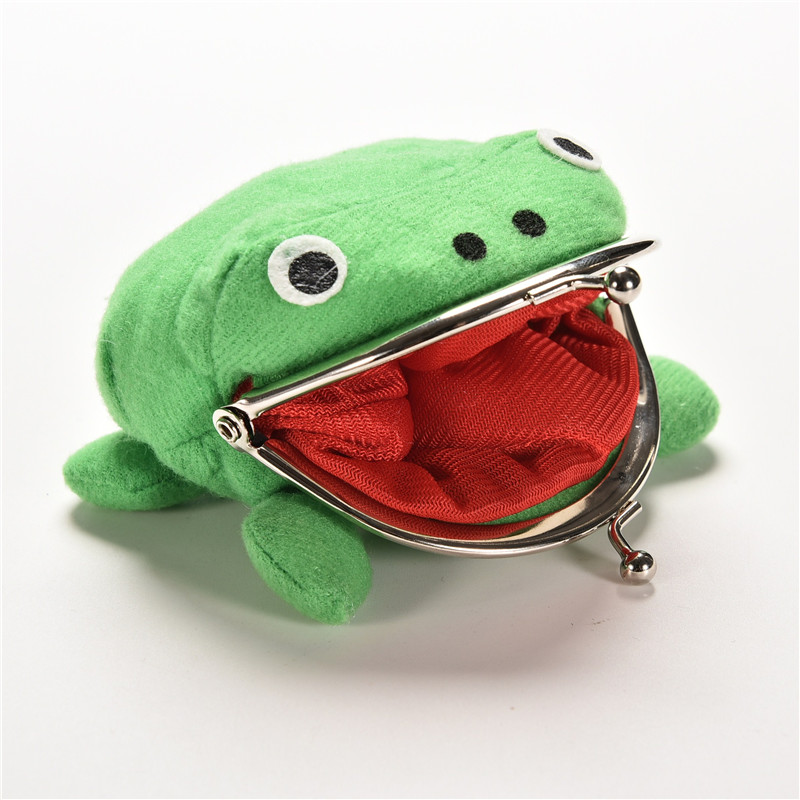 Frog Wallet Anime Cartoon Wallet Coin Purse Manga Flannel Wallet Cute Purse Coin Holder