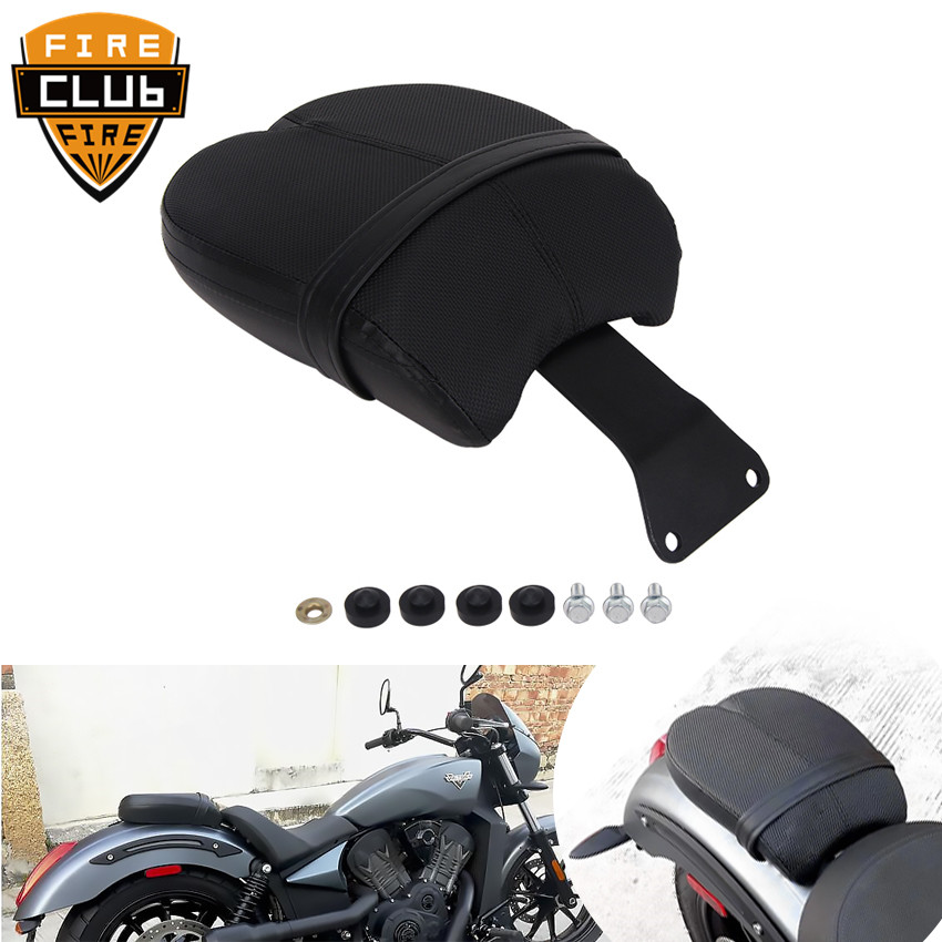 Bantalan Sadel Bantalan Hitam Kursi Penumpang Belakang Kulit untuk Model Victory Octane 2017 Aksesori Motor