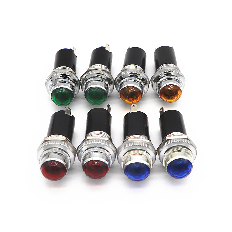 Wskaźnik audio wzmacniacza Fender, wskaźnik zasilania, wskaźnik LED zasilania, wskaźnik sygnału, wbudowana lampa 6.3V, 5 sztuk