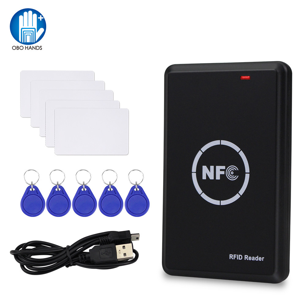 RFID Copier Duplicator 125 KHz sleutelhanger NFC Smart Card Reader Schrijver 13.56 MHz Gecodeerde Programmeur USB UID T5577 EM4305 Kaarten Tags