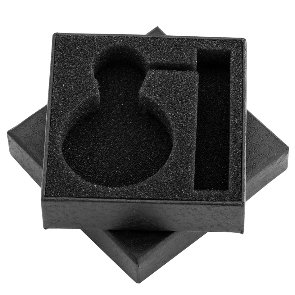 Caja de reloj de bolsillo negra cuadrada, caja de papel de almacenamiento, Cajas de Regalo, bolsa de terciopelo coleccionable, 9x9x2,6 cm