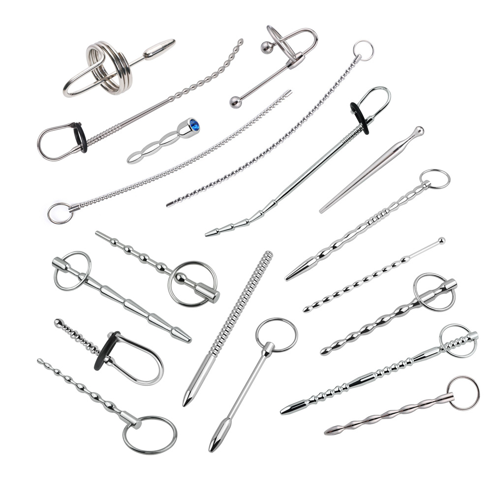Penis Plug Männliche Harnröhren Dilatator Metall Harnröhren Schloss Katheter Sounding Keuschheit Bondage Erwachsene Produkte Sex Spielzeug für Männer