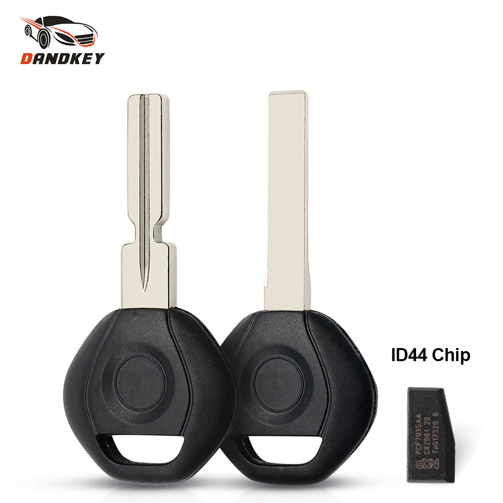 Dandkey untuk BMW Penggantian Kunci Mobil Kunci Remote Shell Kasus Transponder ID44 Chip untuk BMW 3 5 6 Seri X3 x5 Z4 Z8 E36 E34 E38 E39
