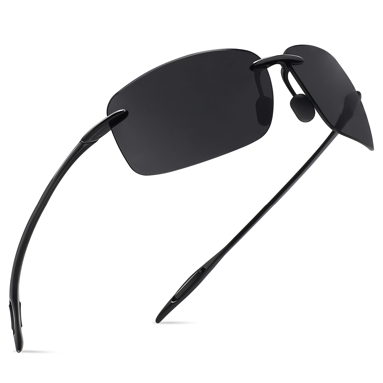 JULI The Matrix classique sport sans monture lunettes de soleil hommes Orange mâle conduite Rectangle ultraléger cadre lunettes de soleil UV400 MJ8009