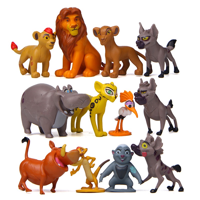 12 pièces/ensemble dessin animé le Lion garde roi Kion Simba PVC haute qualité Figurines Bunga Beshte Fuli Ono Figurines poupée jouets