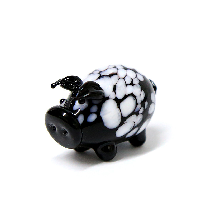 Figurines de Cochon en Verre de Murano Miniature Coloré, Fait à la Main, Décoration de la Maison, Cadeaux pour Enfants, Mini Animaux Mignons, Artisanat, Ornements