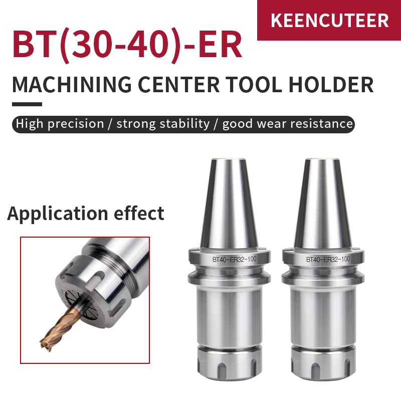 PrĂ€zision 0,003 BT30 BT40 frĂ€ser messer schaft ER16 ER20 ER25 ER32 ER40 70 100L messer schaft fĂŒr cnc-bearbeitungszentrum spindel werkzeug halter frĂ€ser metall frĂ€se cutter cnc milling machine