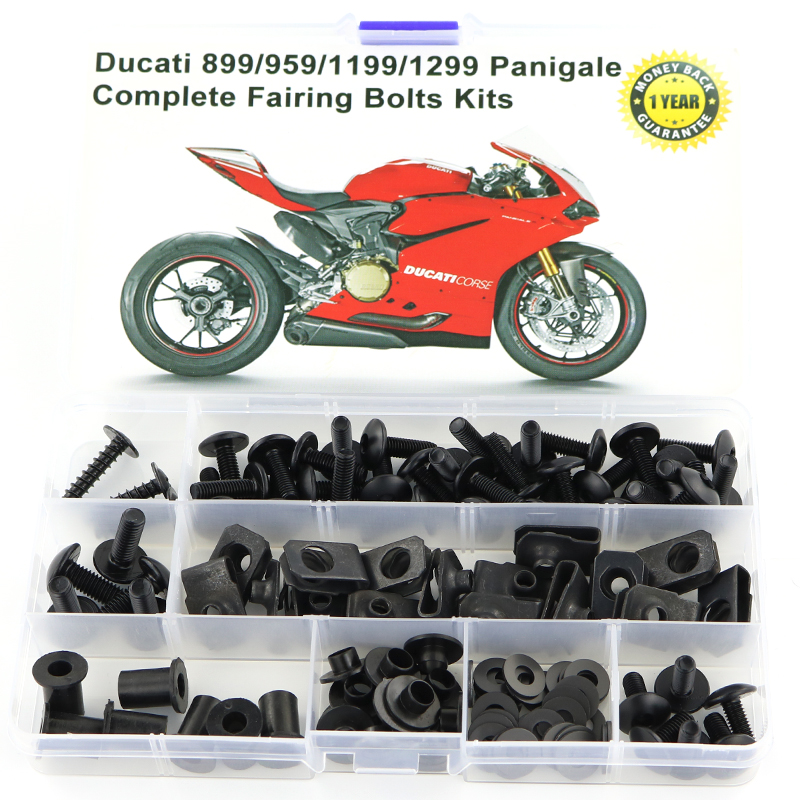 Fit Voor Ducati 899 959 1199 1299 Panigale Motorfiets Coling Volledige Kuip Bouten Kit Met Wasmachine Speed Noten Schroeven Staal
