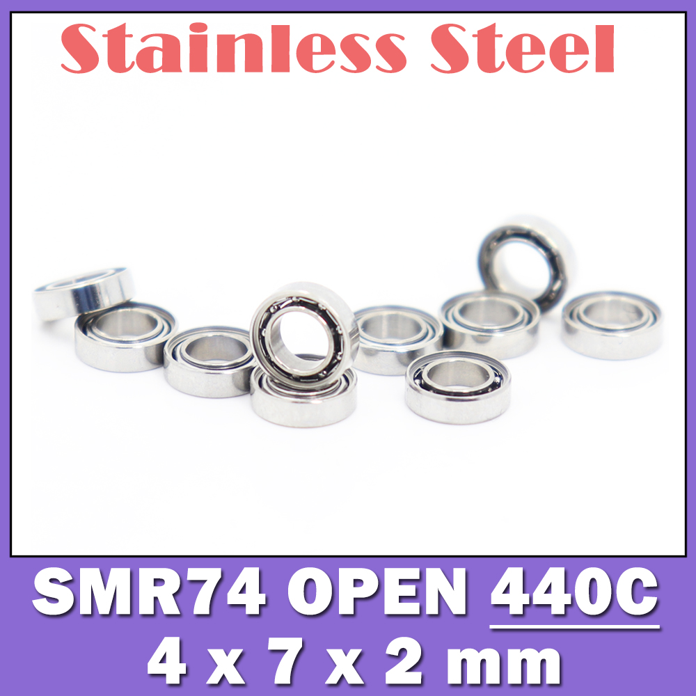 SMR74Z otwarte łożysko 4*7*2mm (10 szt.) łożyska kulka stalowa ze stali nierdzewnej
