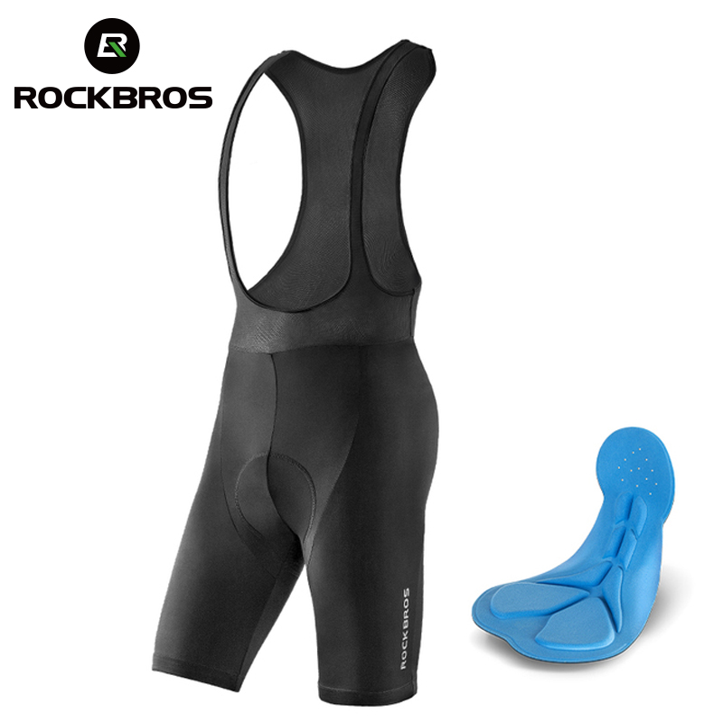 ROCKBROS กางเกงขาสั้นบุนวมสำหรับผู้ชาย, กางเกงขาสั้นขี่จักรยานเสือภูเขาขี่4D สำหรับฤดูร้อน