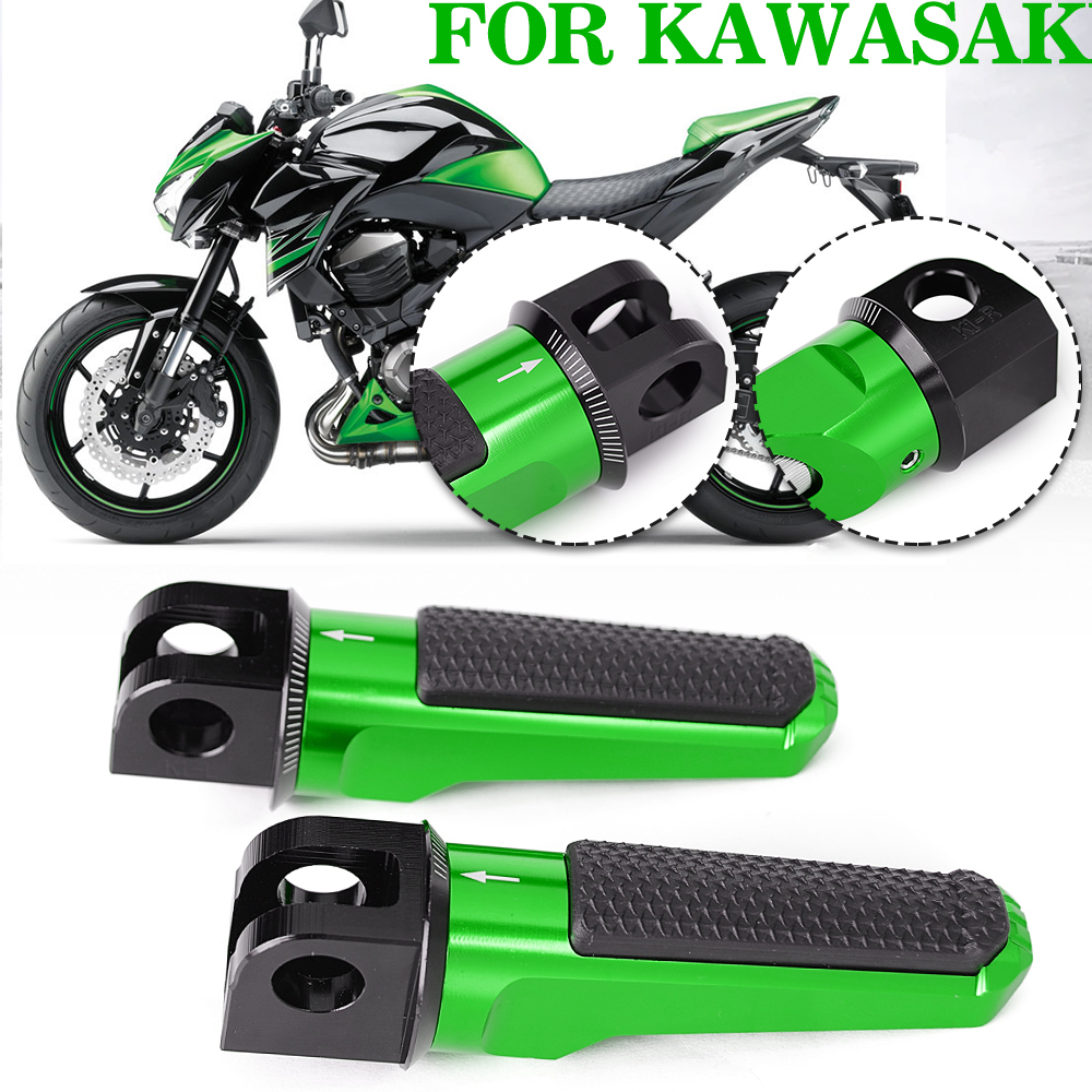 Apoio para os pés dianteiro da motocicleta para kawasaki z800 z1000 zx6r zx10r z800e z1000r z 800 1000 ZX-6R 636 ZX-10R zx 6r 10r z750r