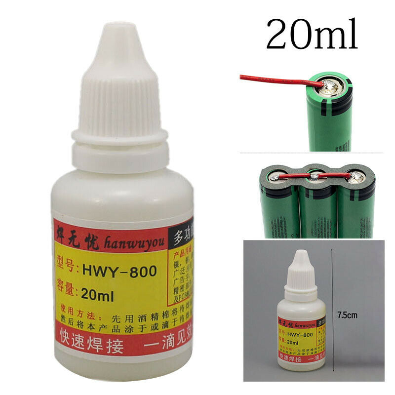 Di Động 20Ml Thép Không Gỉ Thông Tắc Đường Ống Hàn Dán Thép Không Gỉ Chất Lỏng Hàn Dụng Cụ