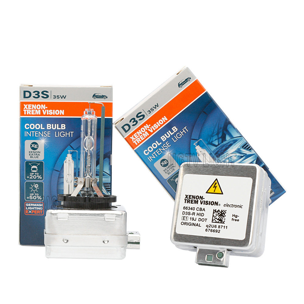 2PCS 35W HID Xenon Lampu Kualitas Asli D3S 66340 D1S CBI D2S D4S Biru Dingin dengan Braket Logam untuk Mobil Lampu