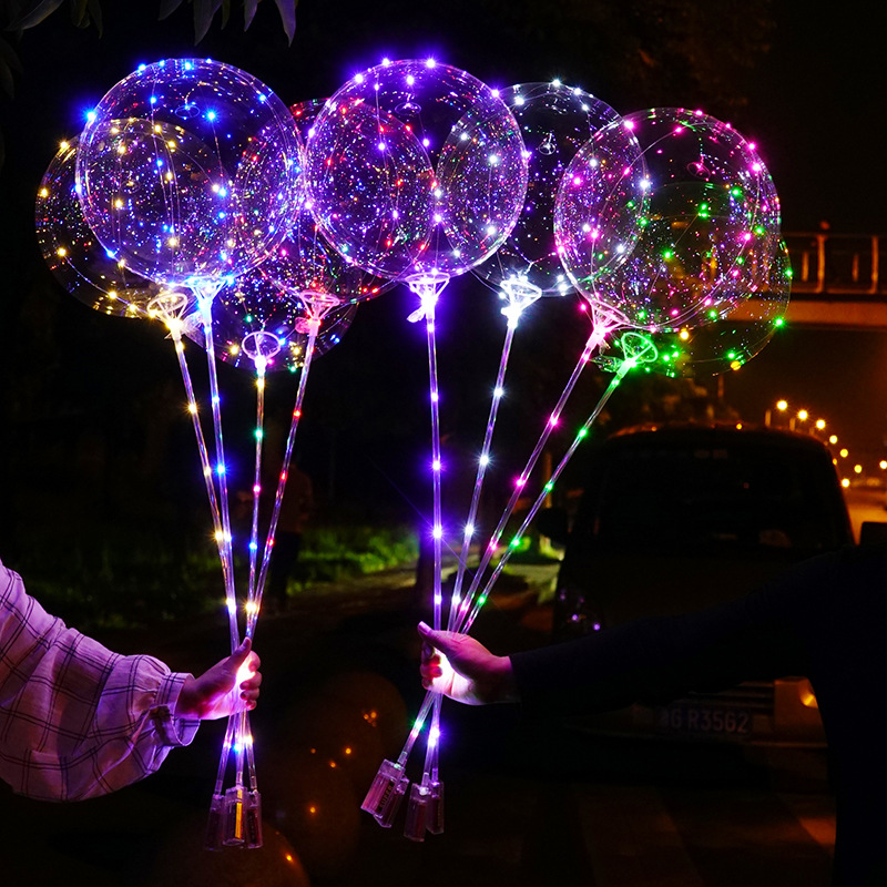 10 confezioni di palloncini BoBo illuminati a LED, decorazioni per interni o esterni, compleanni, matrimoni, capodanno, feste di Natale