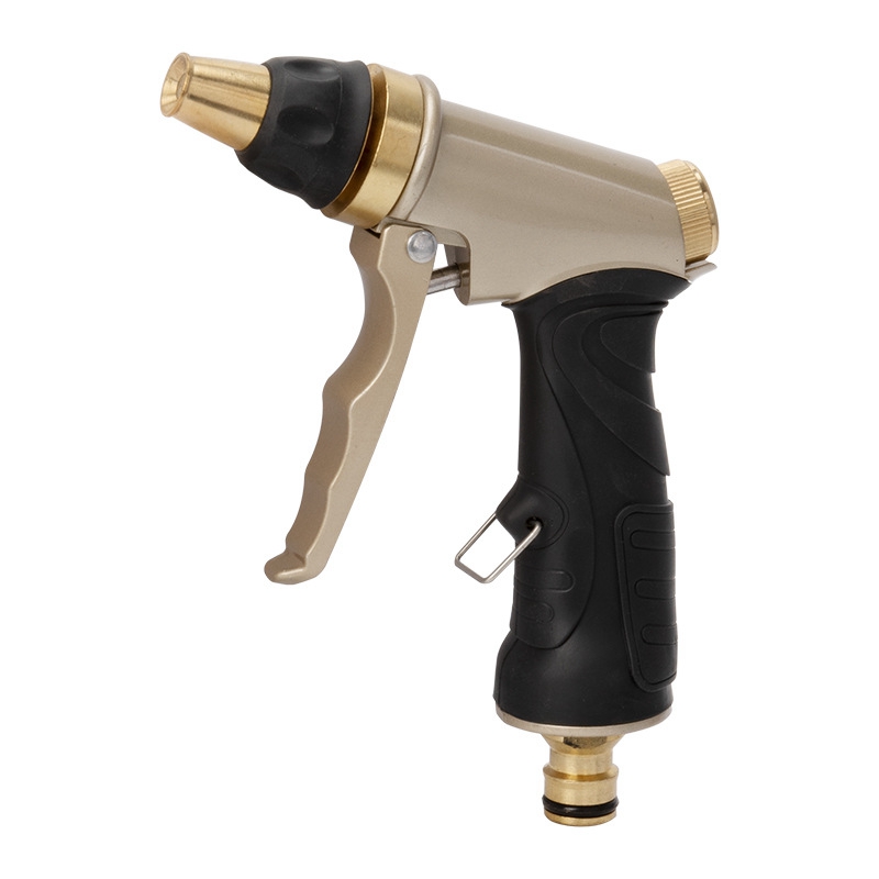 Pistola ad acqua per pulizia a spruzzo per irrigazione da giardino ad alta pressione in lega di rame-zinco per uso domestico