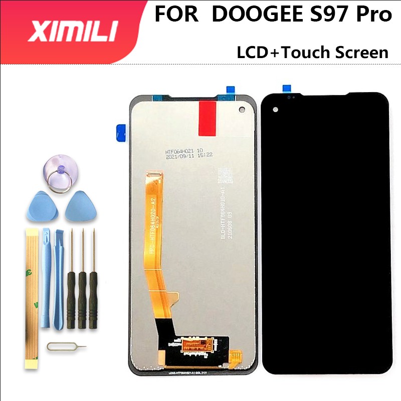 Nowy oryginalny Doogee S97 Pro wyświetlacz LCD + montaż digitizera ekranu dotykowego LCD + dotykowy Digitizer 6.39 "S97Pro + narzędzia Android 11.0