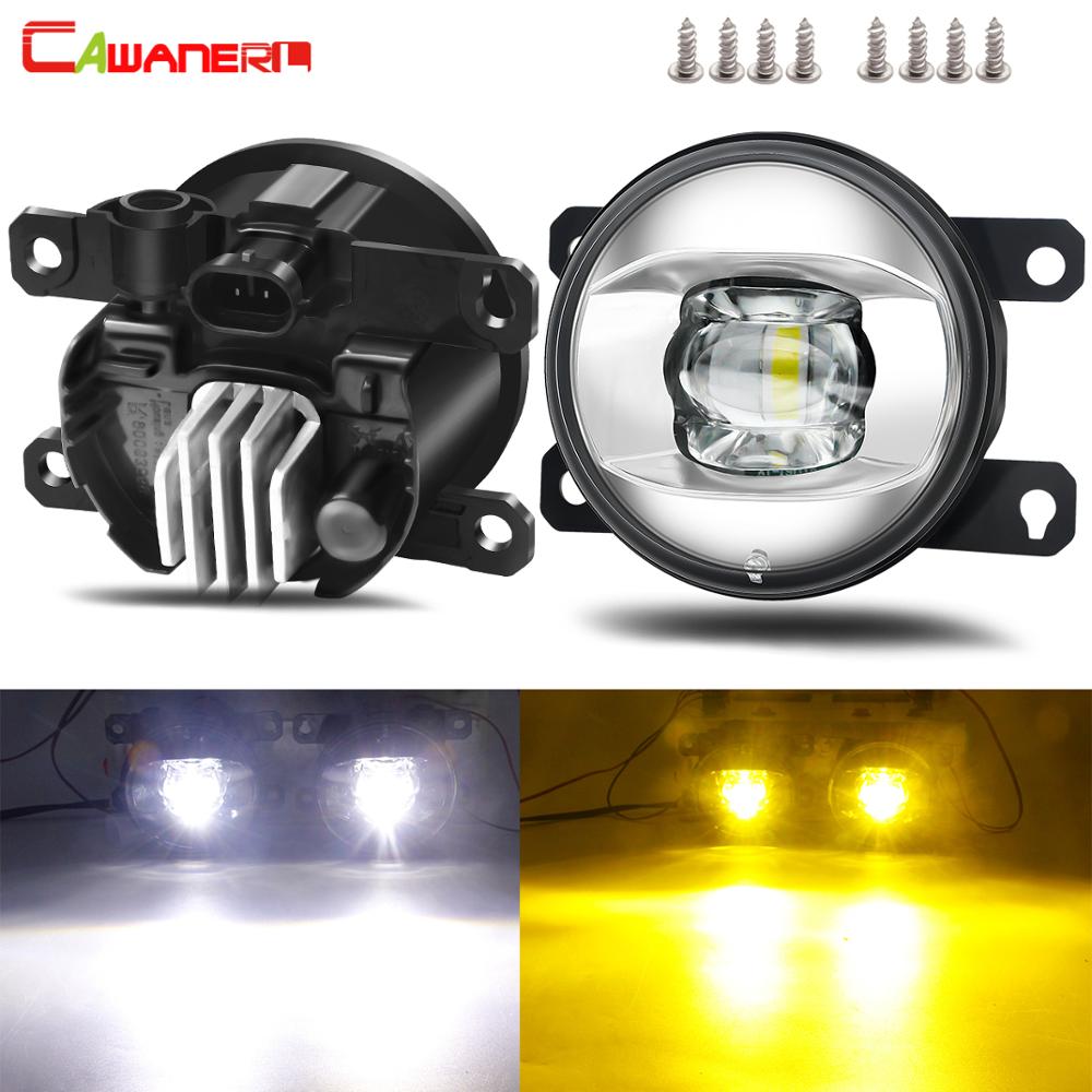 2 X Fog Light Assembly Car Front Bumper LED Fog Lamp DRL For Renault Megane Clio Duster Trafic Scenic Latitude Fluence Thalia