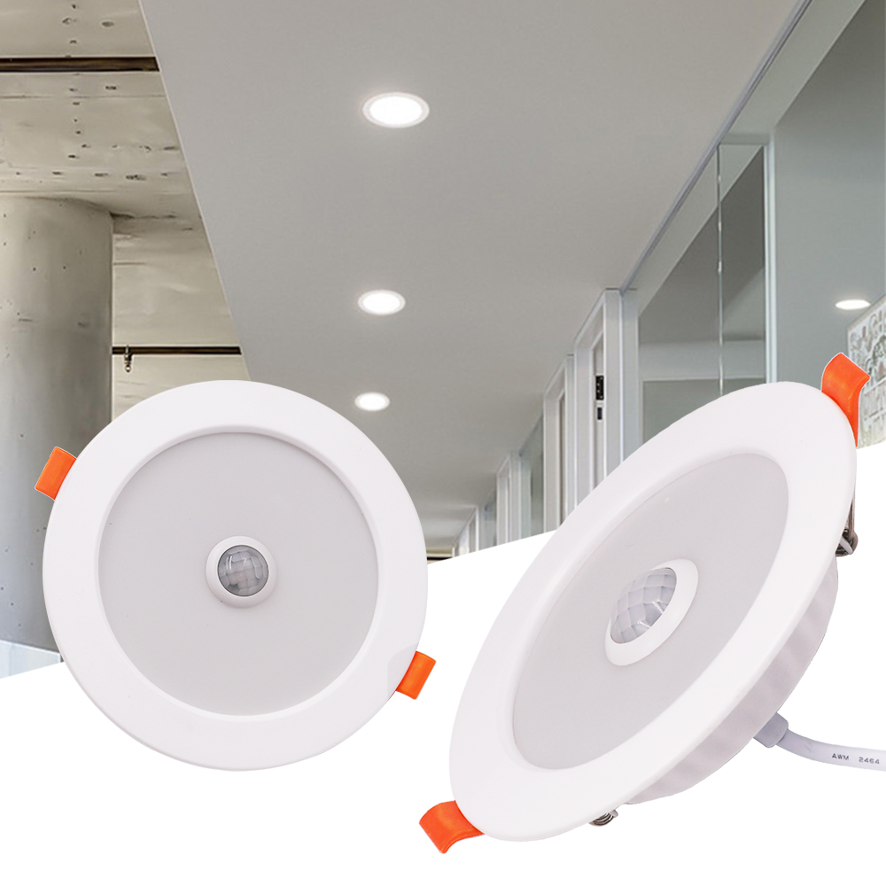 LED Downlight encastré PIR capteur de mouvement LED plafonnier Spot lumière 3W 5W 9W 18W 220V intelligent Downlight lumière décoration de la maison