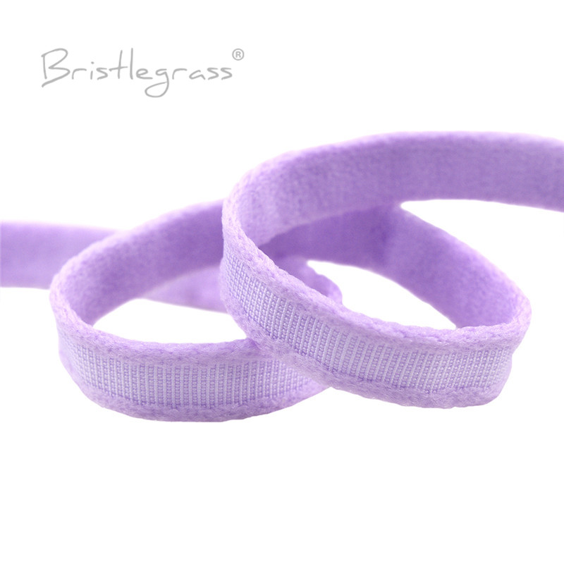 BRISTLEGRASS Beha Beugelbehuizing Elastische band 3/8 "10 mm Nylon Channeling Tape Ondergoed Lingerie Naaien Trim 2 5 10 50 100 Yard